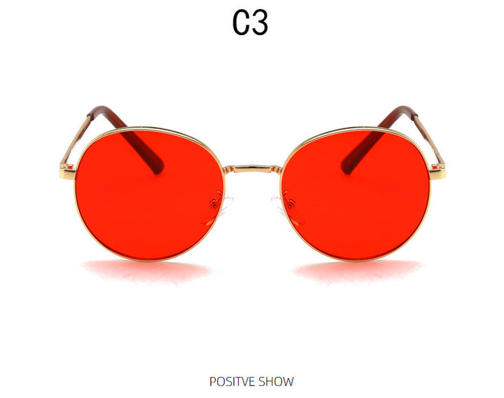 Damen modische Sonnenbrille mit verspiegeltem Farbverlauf Karnz