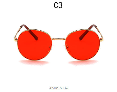 Damen modische Sonnenbrille mit verspiegeltem Farbverlauf Karnz