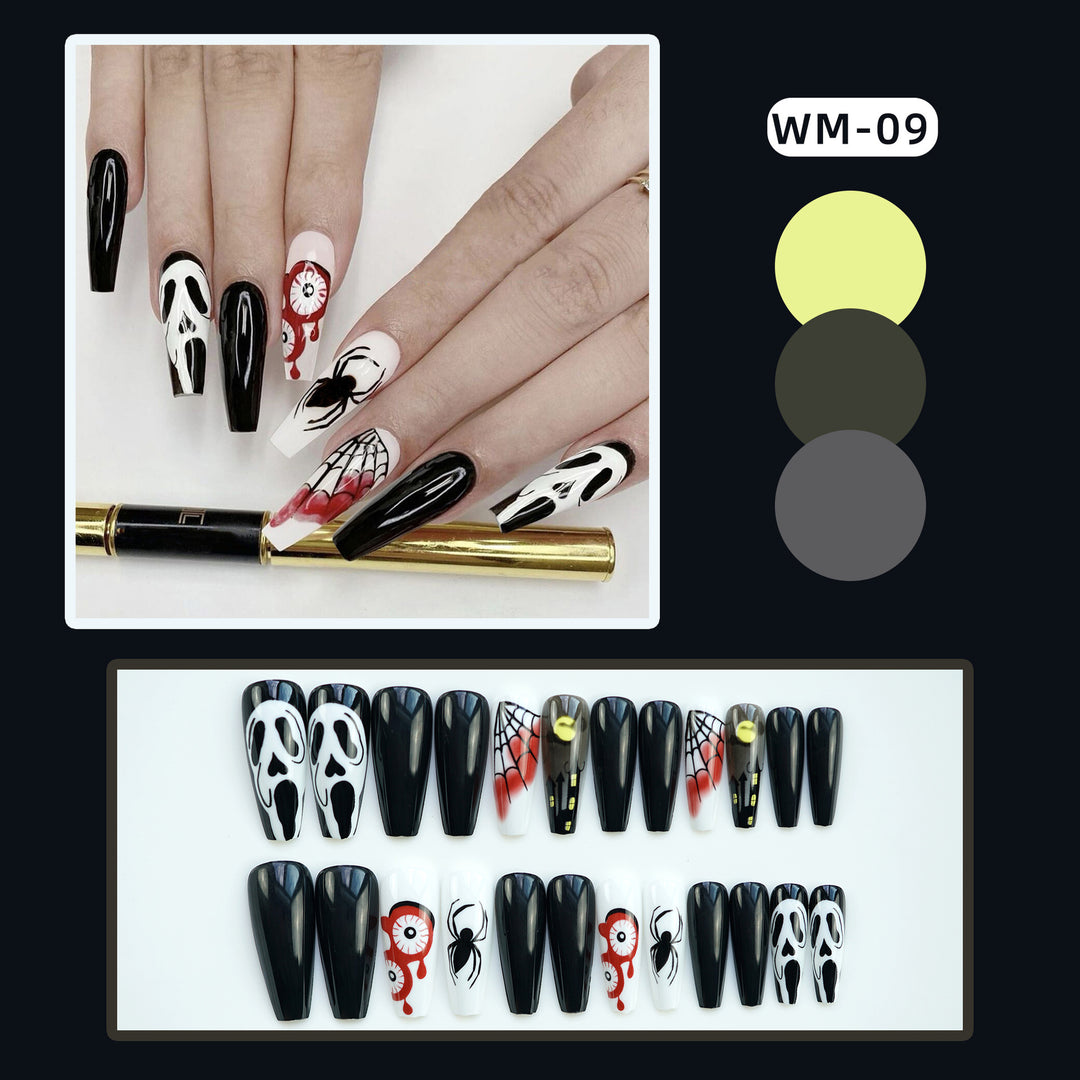 Künstlerisches Horror-Thema Press-On Nagelset