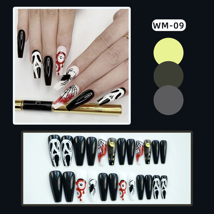 Künstlerisches Horror-Thema Press-On Nagelset