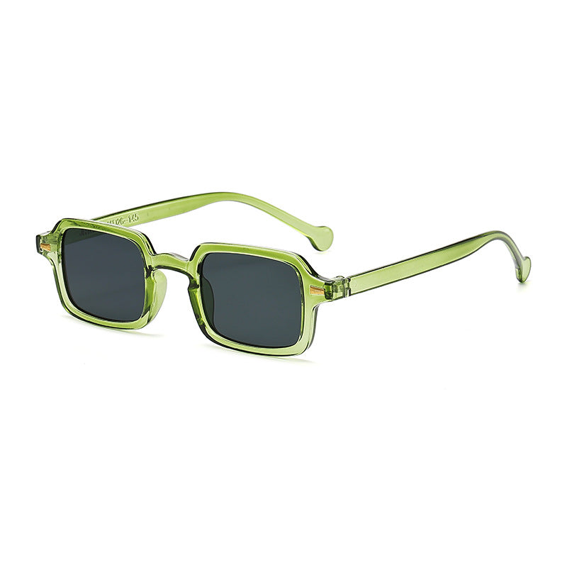Damen geometrische Sonnenbrille mit trendigem Animal-Print Karnz