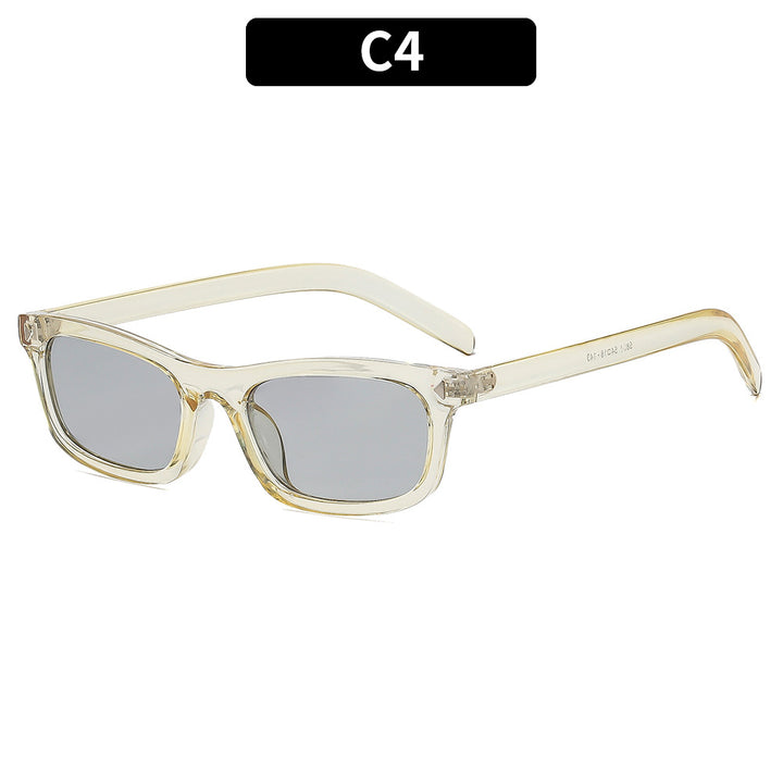 Retro-inspirierte rechteckige Sonnenbrille