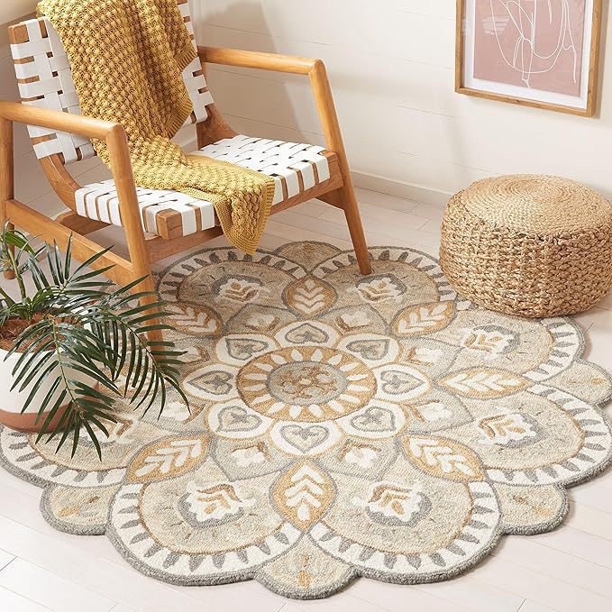 Dekorativer floraler Teppich