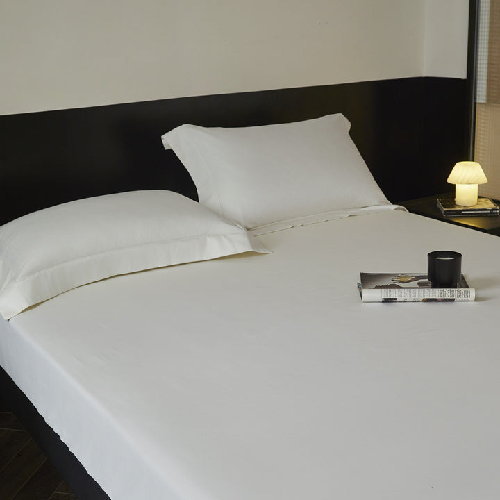 Premium-Bettwäsche-Set mit Spannbettlaken und Oxford-Kissenbezügen
