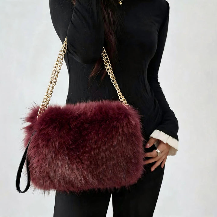 Faux Fur Abendtasche