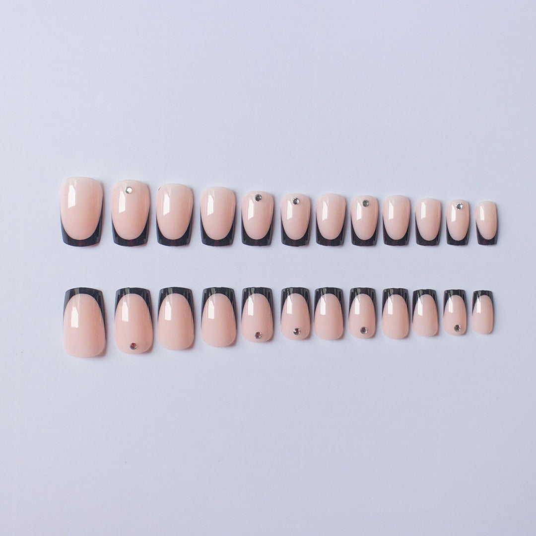 Chic Französische Tip Nagelkunst Set