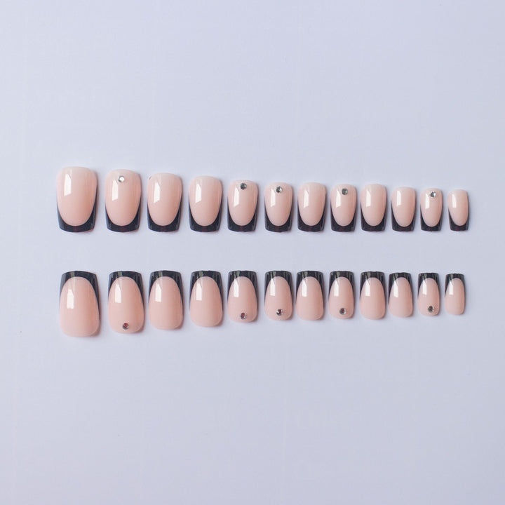Chic Französische Tip Nagelkunst Set