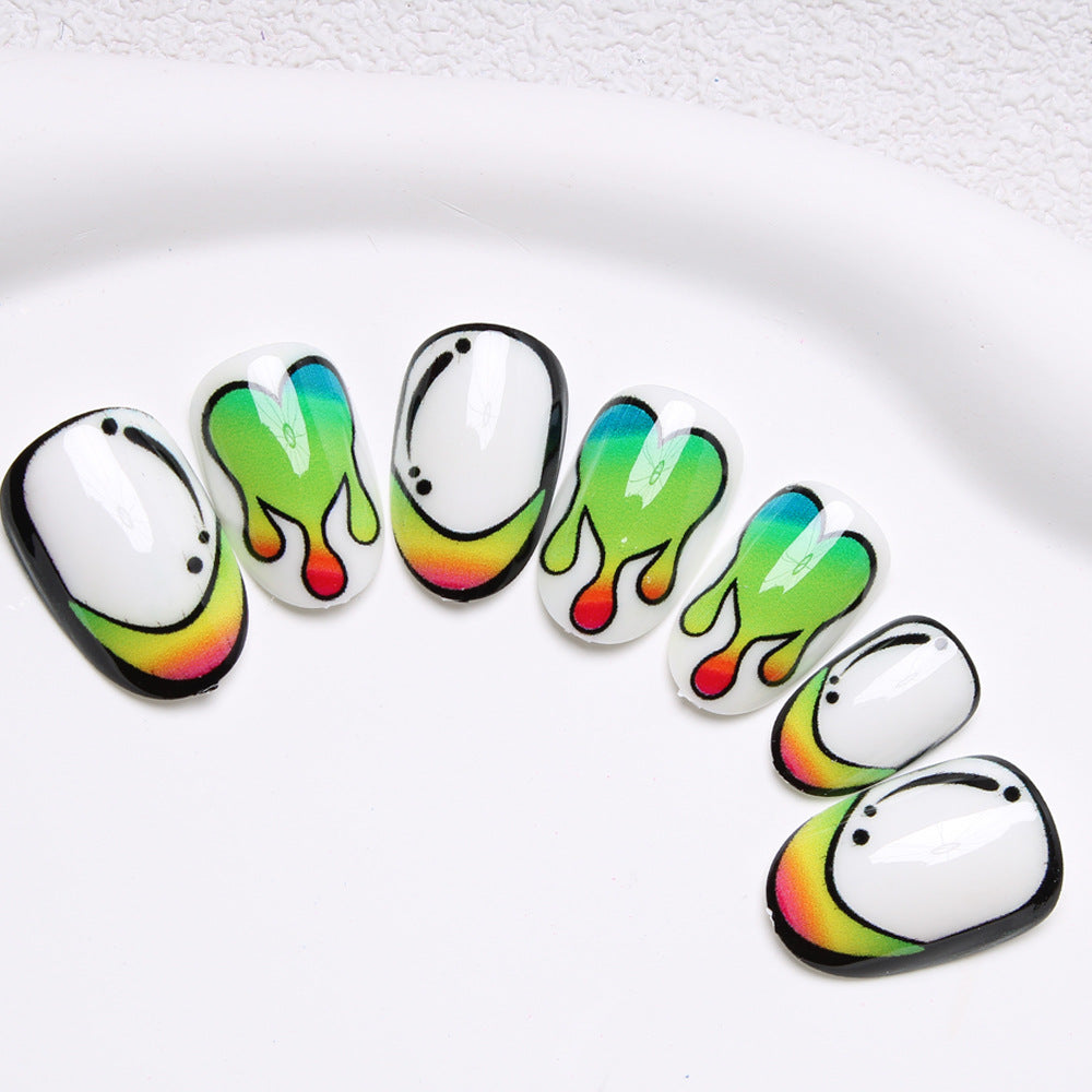 Künstlerische abstrakte Nagelkunst Karnz