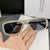 Damen modische Sonnenbrille mit funkelndem Rahmen Karnz