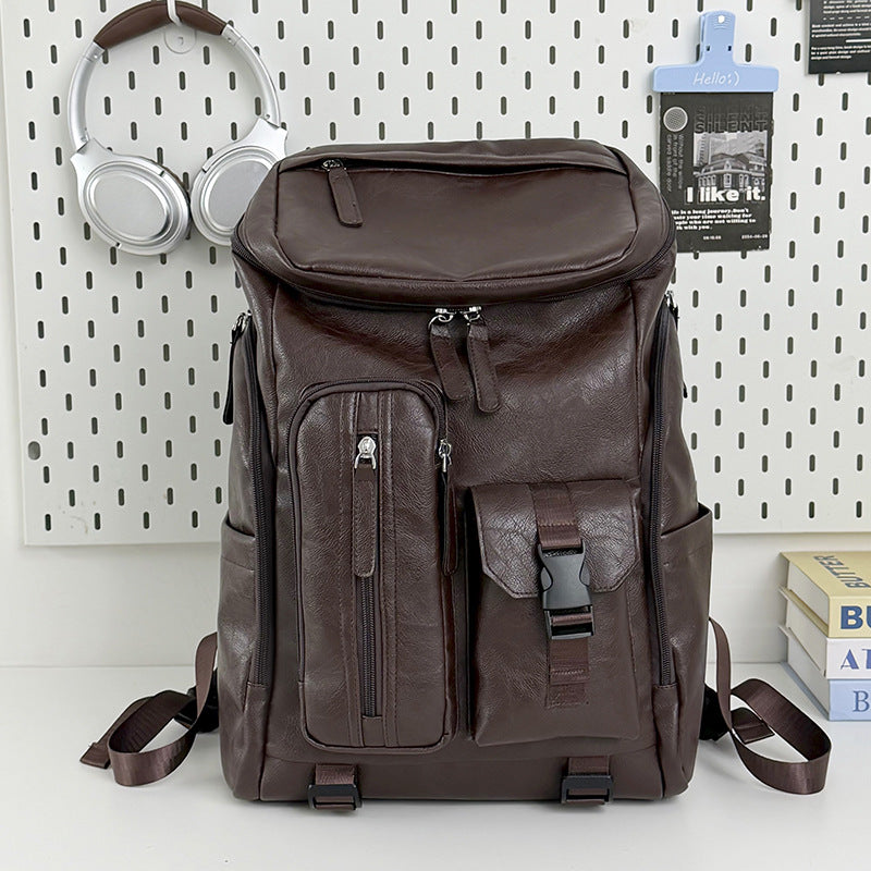 Multifunktionaler Leder-Rucksack Karnz