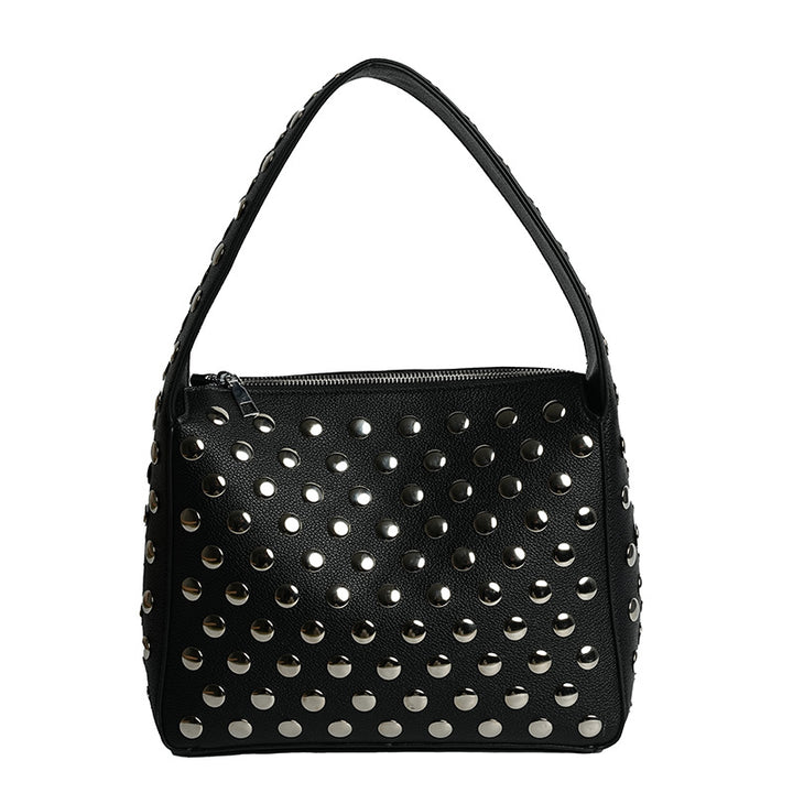 Nieten Kunstleder Handtasche