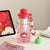 Damen Trendige und praktische Wasserflasche mit Fruchtdeckel Karnz