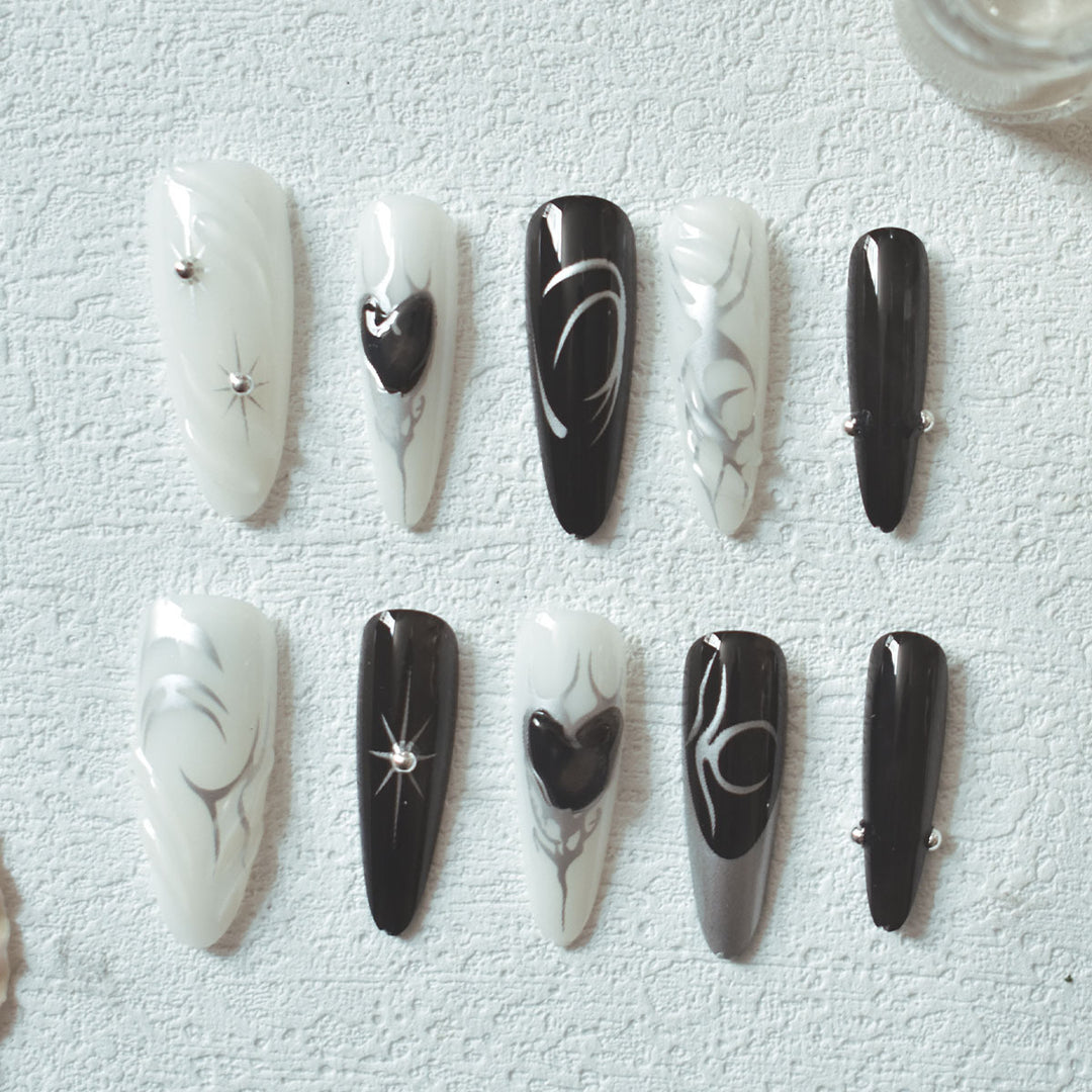 Künstlerische Stiletto-Nagelverlängerungen Karnz