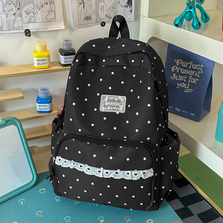 Polka Dot Dekorative Rucksack Karnz
