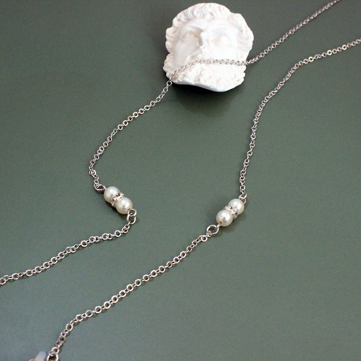 Elegante Perlenkette mit Verstellbarem Design Karnz