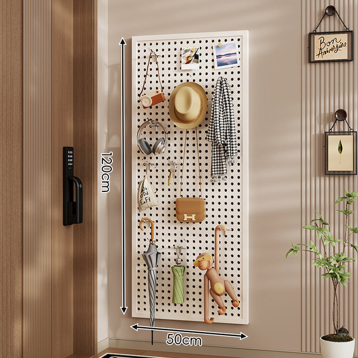 Wandanag perforiertes Lochboard-Organizer-Panel Großes Quadrat mit modularen Haken und Zubehör