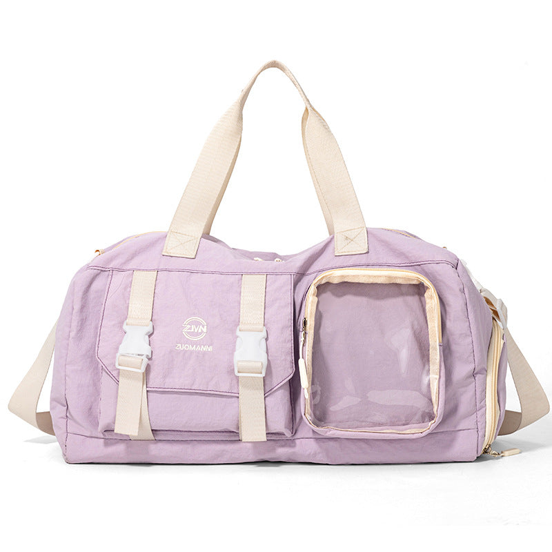 Vielseitige Sport-Duffel-Tasche mit transparentem Fach Karnz
