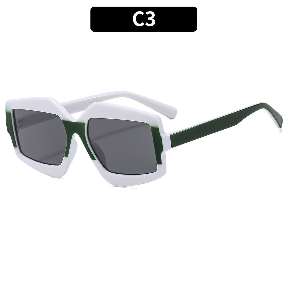 Wagemutige Winkelform Sonnenbrille