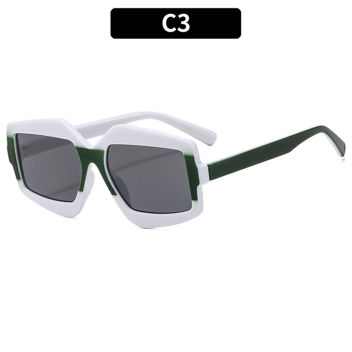 Wagemutige Winkelform Sonnenbrille