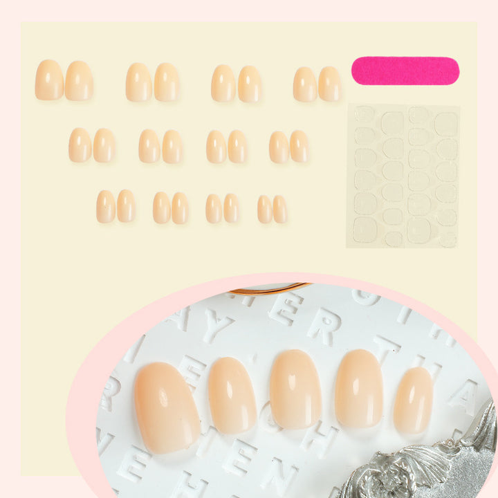 Premium Press-On Nail Set mit natürlichem Finish Karnz