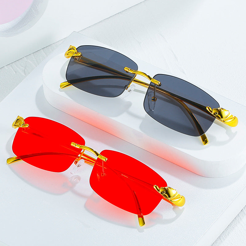 Damen modische Sonnenbrille mit kreativem Rahmen und hochwertigen Gläsern Karnz