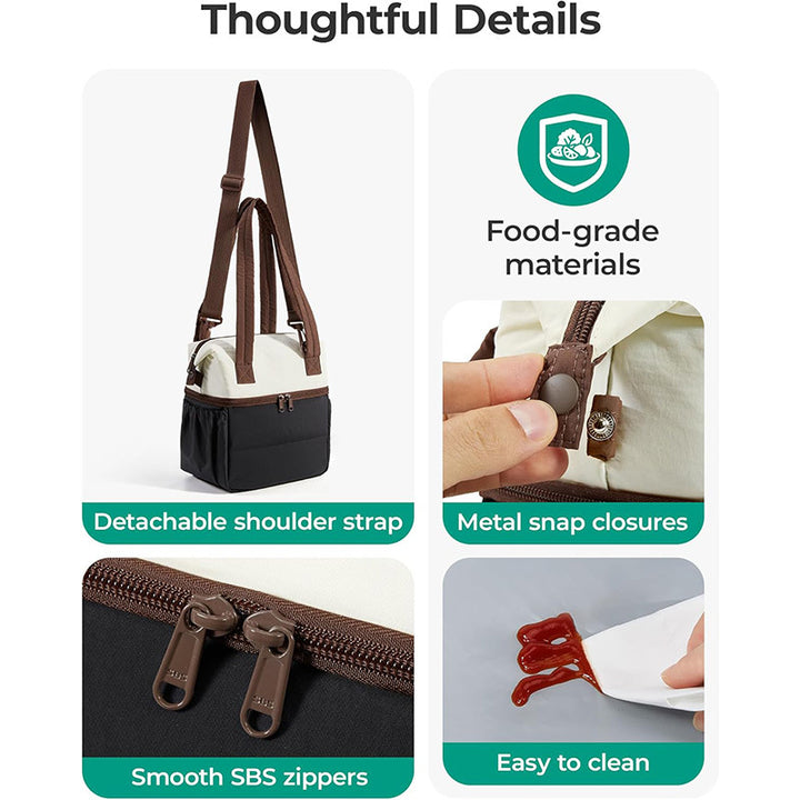 Isolierte Multi-Compartment Lunch Tote Karnz