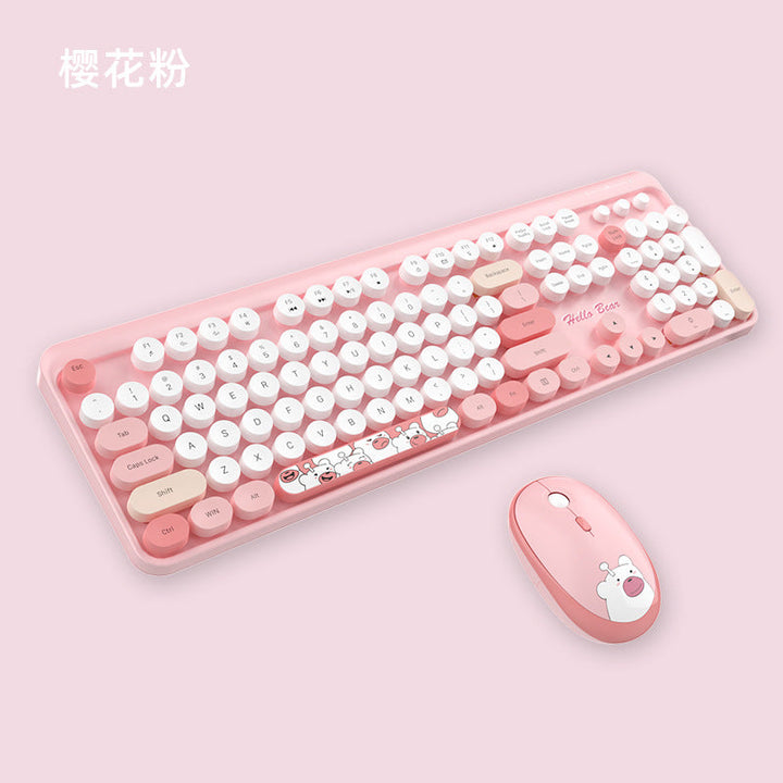Niedliches Themen Drahtlos Tastatur und Maus Set Karnz