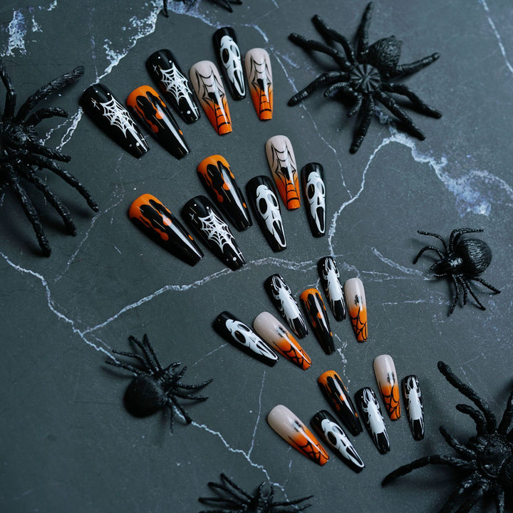 Halloween-Themen Künstlerische Press-On Nägel Karnz