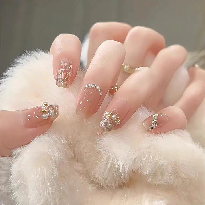 Niedliches Bären-Thema Press-On Nagelset Karnz