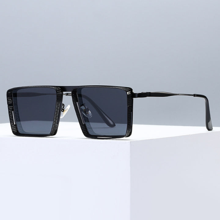 Damen Oversized Designer-Sonnenbrille mit einzigartigem Rahmendesign Karnz