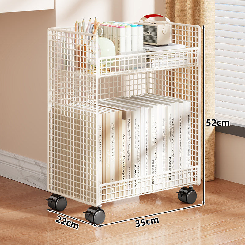Vertikales Gitter-Mesh Doppeltes Desktop Buch- und Schreibwarenorganizer