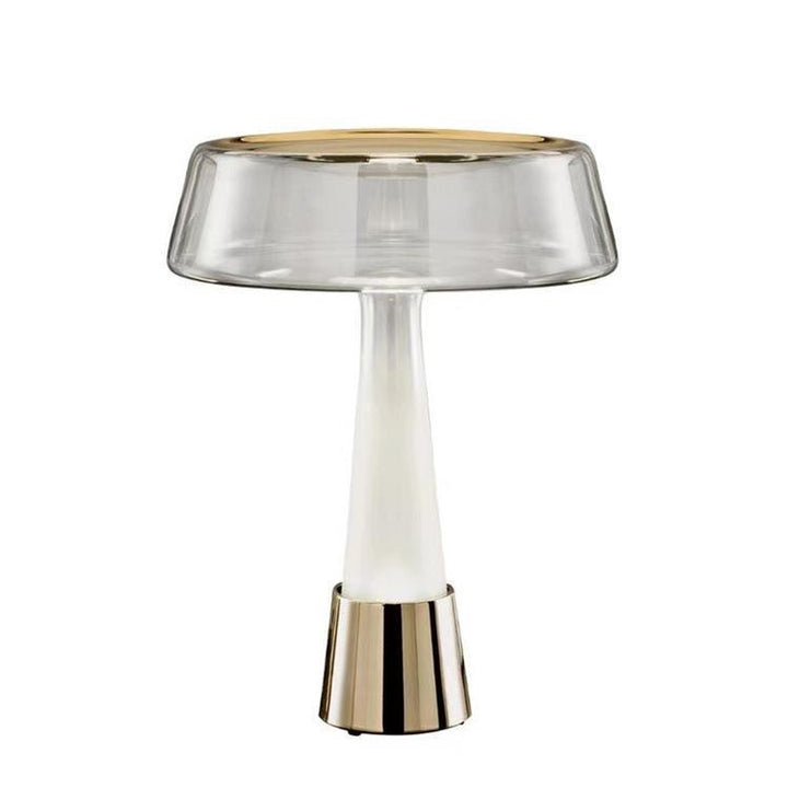 Stylische Glas Tischlampe mit integrierter LED-Beleuchtung
