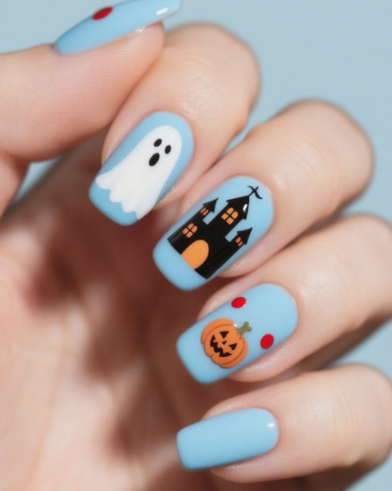 Künstlerische Halloween Themen Nagelkunst Karnz