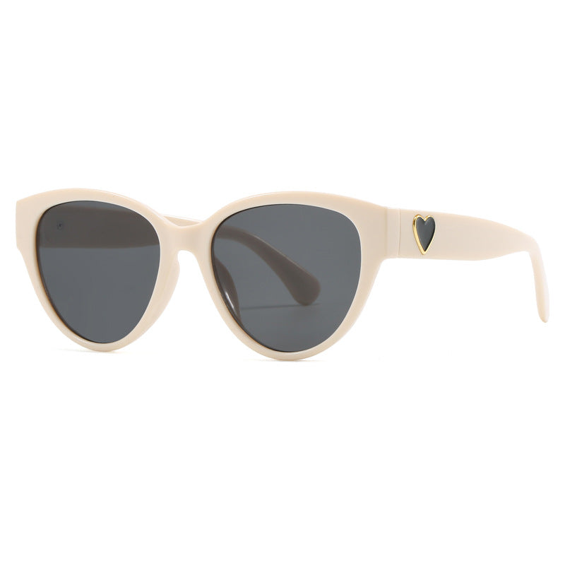 Damen Cat-Eye Sonnenbrille mit luxuriösem Leopardenmuster und charmanten Details Karnz