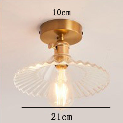 Elegante Glas Deckenleuchte