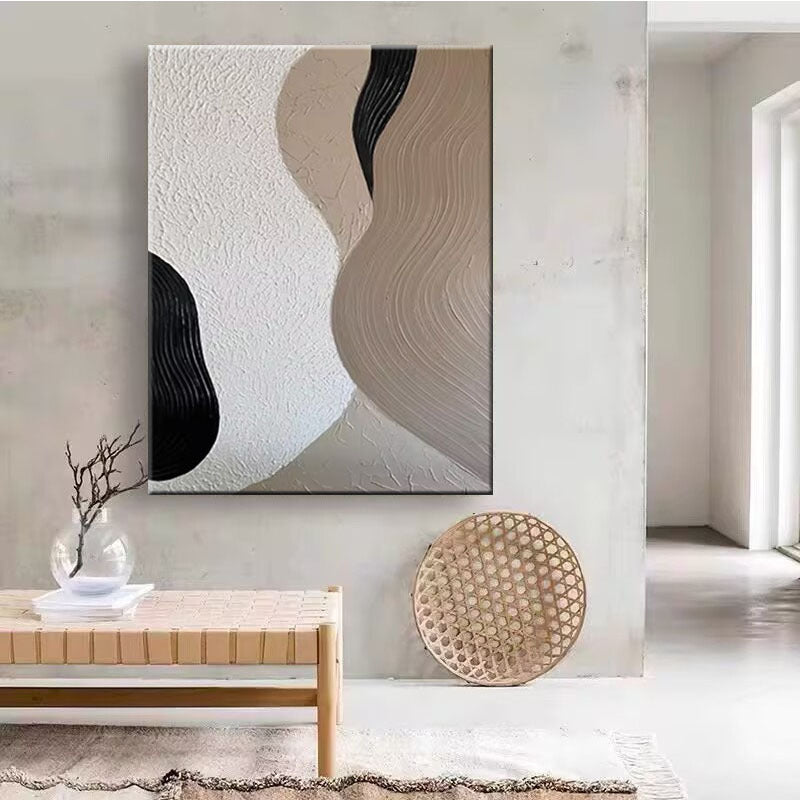 Minimalistische Texturierte Abstrakte Wandkunst
