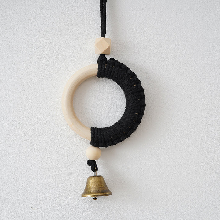 Dekorative Makramee Wandkunst mit Glocken Karnz