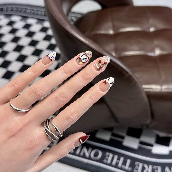 Künstlerisches Charakterthemen-Presse-Nagelkunst-Set Karnz