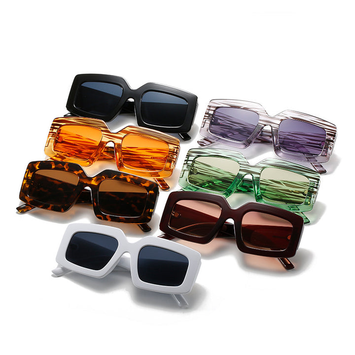 Oversized quadratische Rahmen Sonnenbrille Karnz