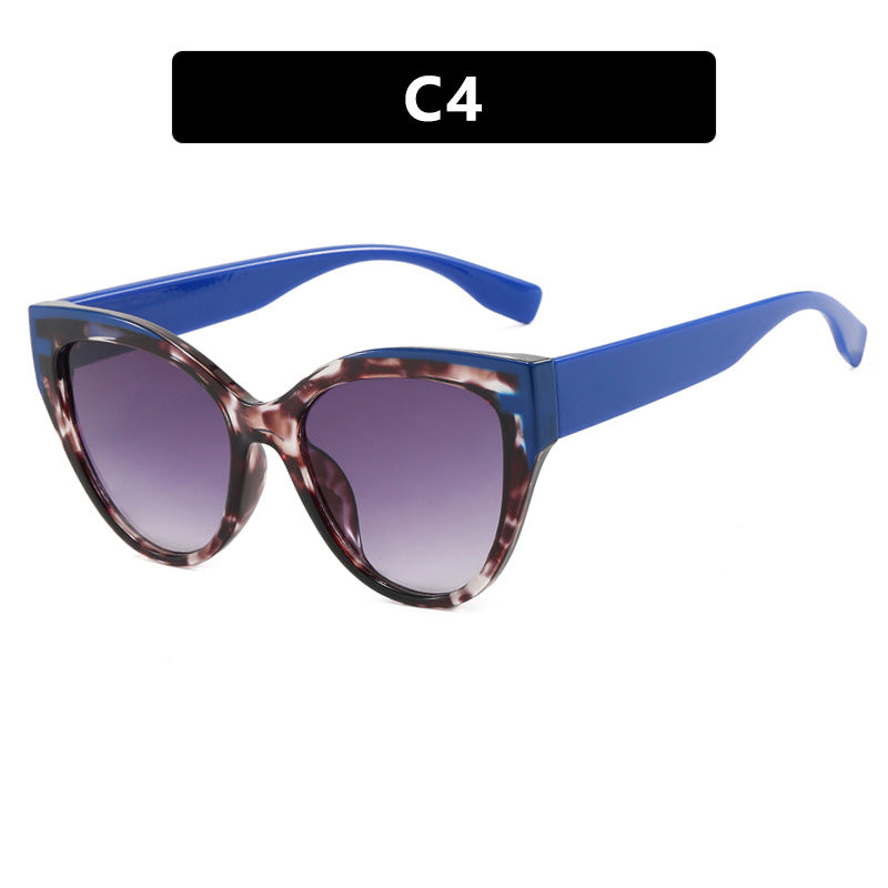 Damen Cat-Eye Sonnenbrille mit extravagantem Rahmen und UV-Schutz Karnz