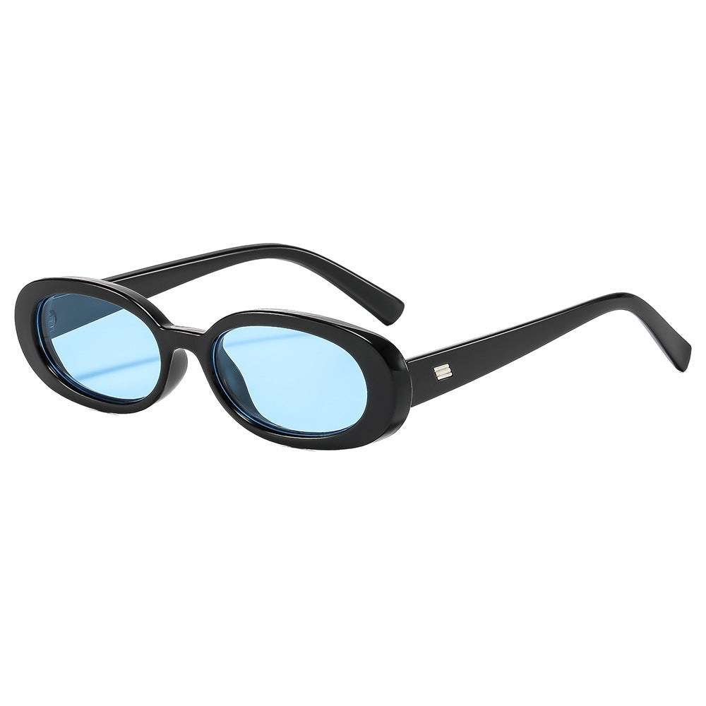 Stylische ovale Rahmen Sonnenbrille Karnz