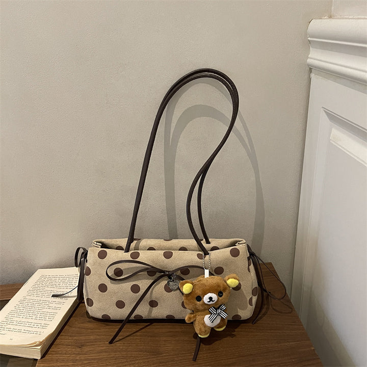 Verspielte Punkt Schultertasche