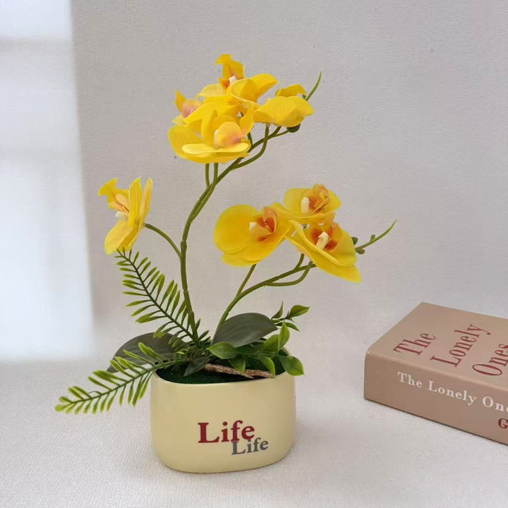 Dekorative gefälschte Orchideen-Pflanzenanordnung