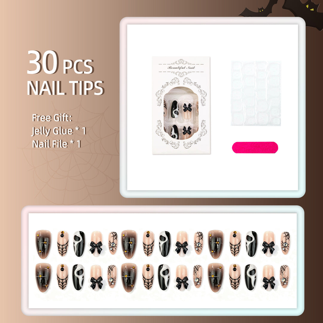 Dekoratives manuelles Press-On-Nagel-Set