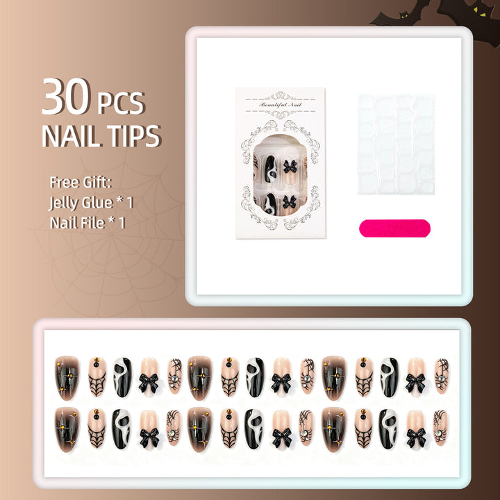 Dekoratives manuelles Press-On-Nagel-Set