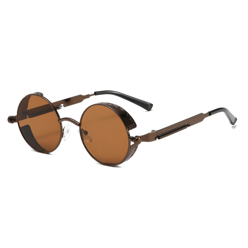 Damen Runde Sonnenbrille mit hochwertigem Metallrahmen Karnz
