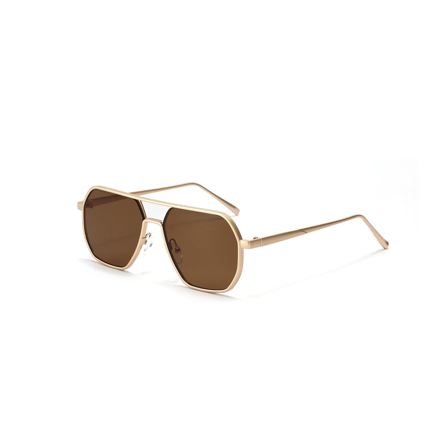Damen modische Sonnenbrille mit elegantem polygonalen Rahmen Karnz
