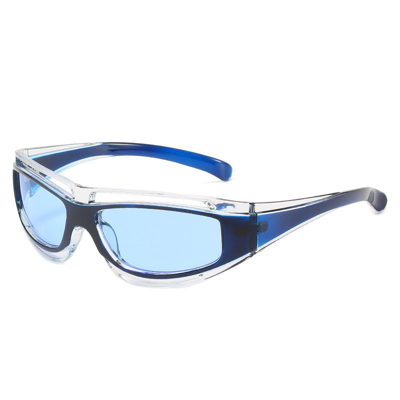 Damen Sportliche Sonnenbrille mit aerodynamischem Design und polarisierenden Gläsern Karnz