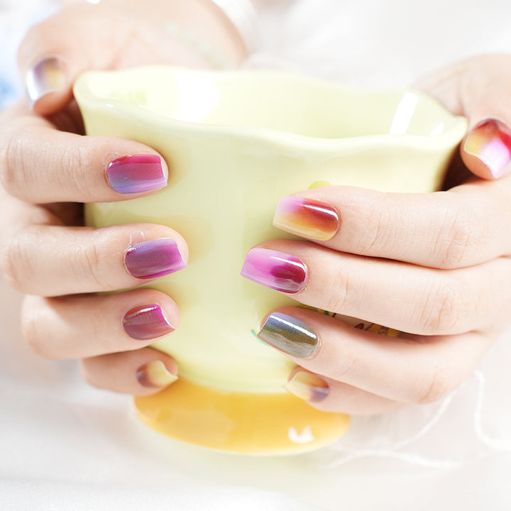 Ombre Gradient Press-On Nagelset Karnz