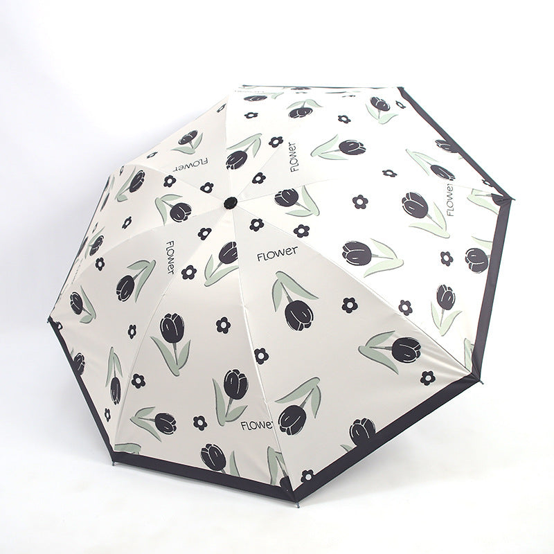 Damen Regenschirm mit floralen Mustern Karnz